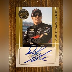 2009 Press Pass David Stremm Signings Card
AUTOGRAPHED NASCAR Racing Race